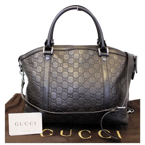 gucci brown leather shoulder bag